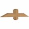 Ekena Millwork Eugene Smooth Timber Gable Bracket, Western Red Cedar, 36"W x 7"H x 3 1/2"D x 3 1/2"F, 5/12 Pitch GBW036X07X0404EUG00SWR - alternate 3